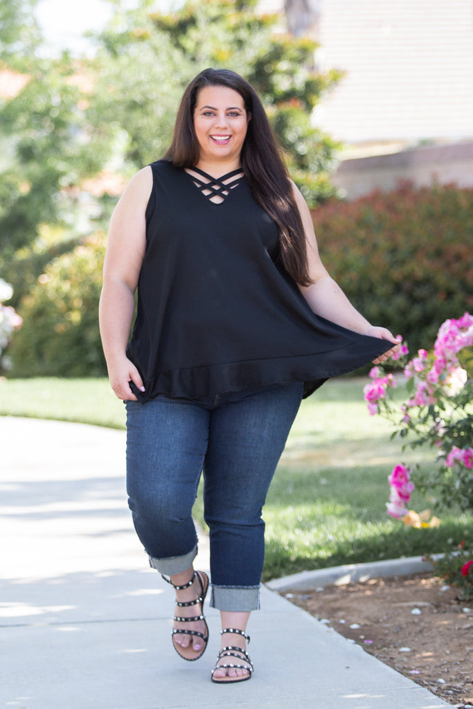 Stunning & Strappy Sleeveless Top