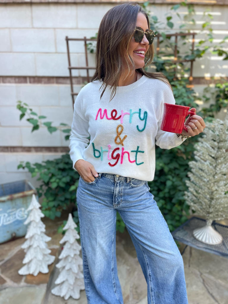 PREORDER: Merry and Bright Tinsel Sweater