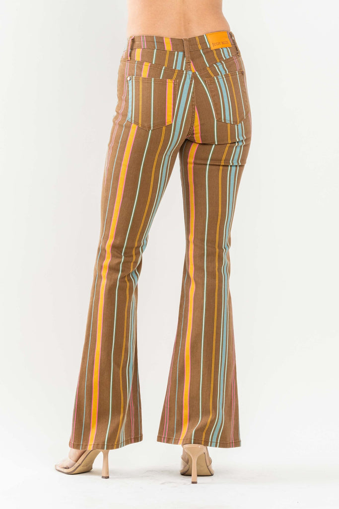 Judy Blue Flair Striped Pants