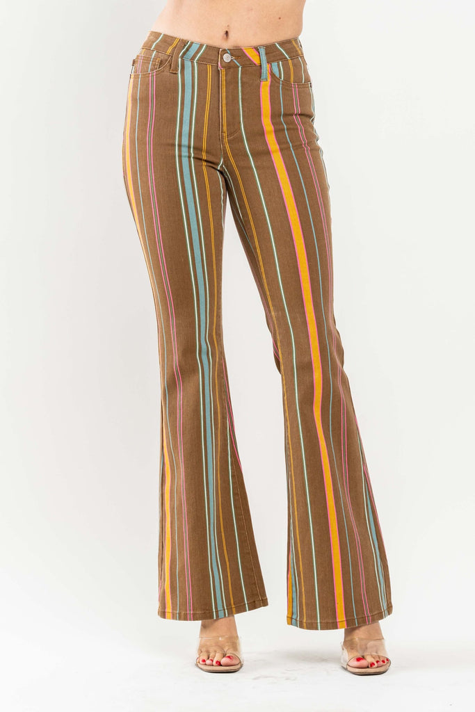 Judy Blue Flair Striped Pants