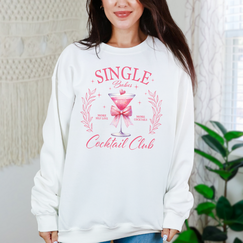 Single Babes Cocktail Club Graphic Sweatshirt