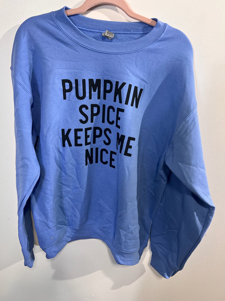 Pumpkin spice Blue M