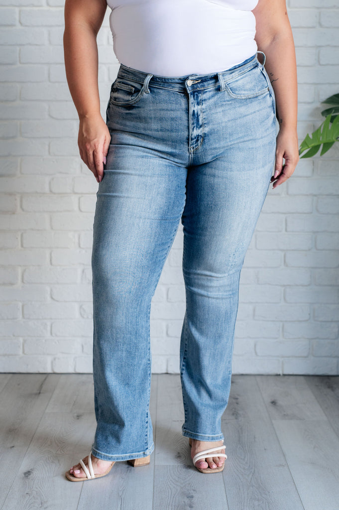 Alana Mid Rise Clean Bootcut Jeans