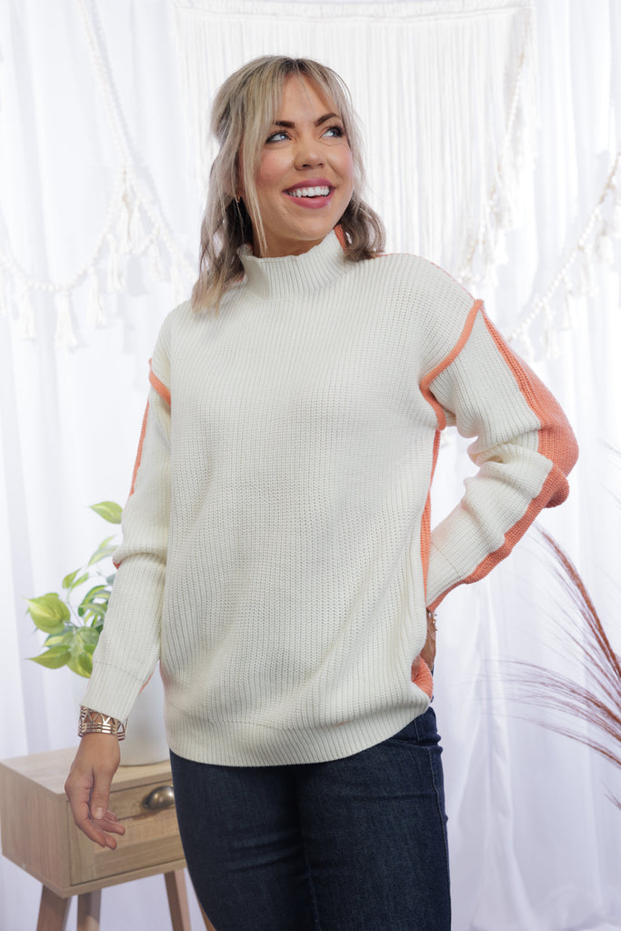 Just Peachy Knit Sweater