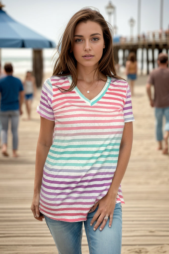 Party In Stripes Short Sleeve