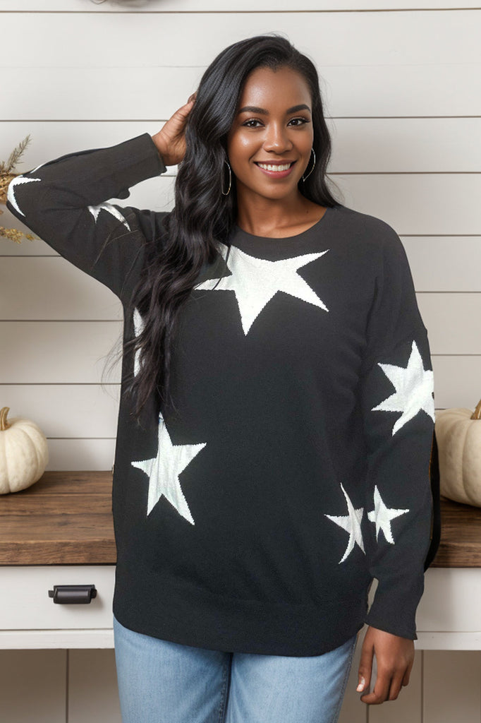 Counting Stars Sweater - Black