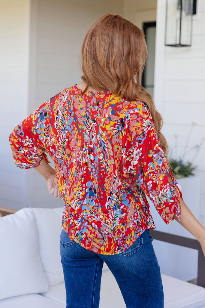 Not So Silly Keyhole Neckline Blouse